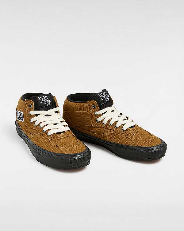 Brown Men Vans Skate Half Cab Duck Canvas Shoes Australia | VN9061872