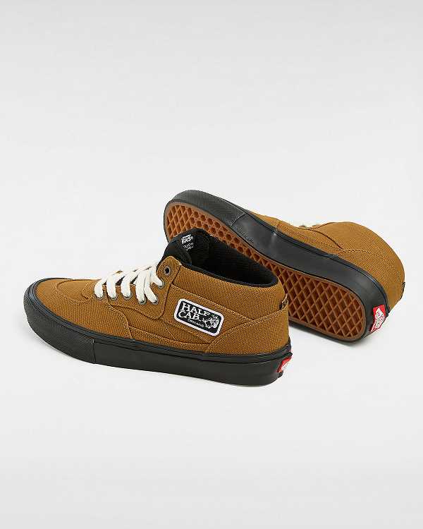 Brown Men Vans Skate Half Cab Duck Canvas Shoes Australia | VN9061872