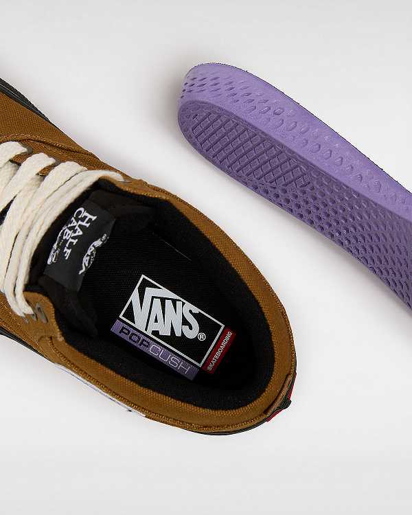 Brown Men Vans Skate Half Cab Duck Canvas Shoes Australia | VN9061872