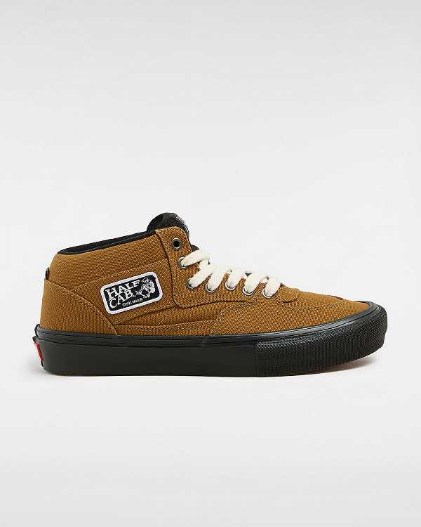 Brown Men Vans Skate Half Cab Duck Canvas Shoes Australia | VN9061872