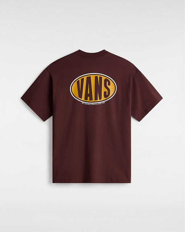 Brown Men Vans Spray On T Shirts Australia | VN1340896