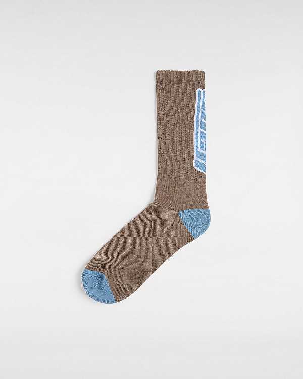 Brown Unisex Vans Faster Crew (1 pair) Socks Australia | VN5731968