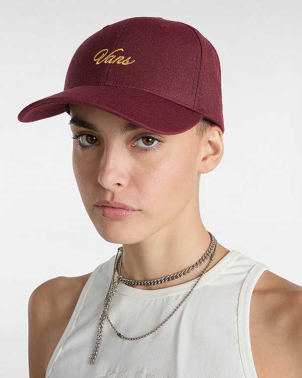 Brown Unisex Vans Fresh Script Structured Jockey Hats Australia | VN6250318