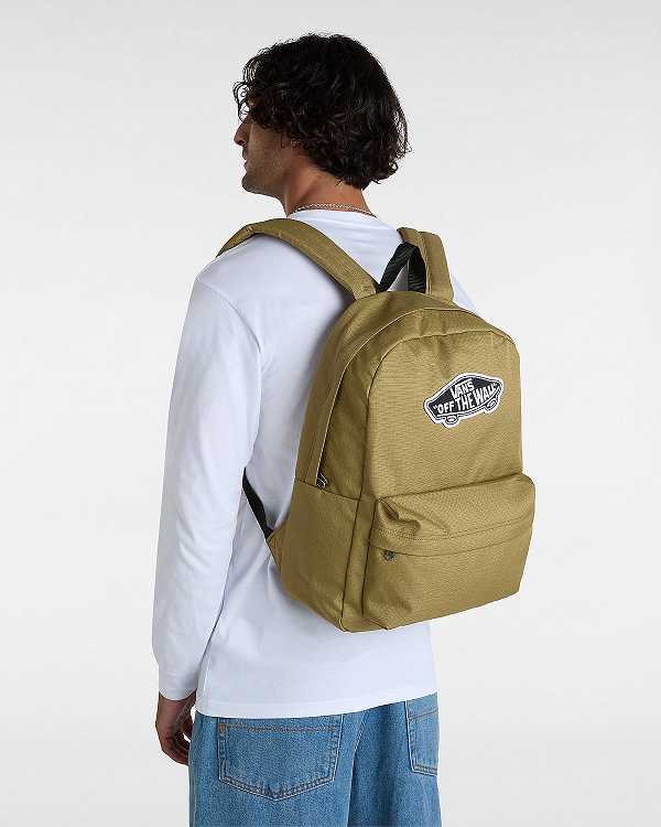 Brown Unisex Vans Old Skool Classic Backpacks Australia | VN5964371