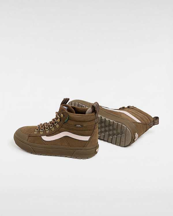 Brown Women Vans MTE Sk8-Hi Waterproof Shoes Australia | VN9641053