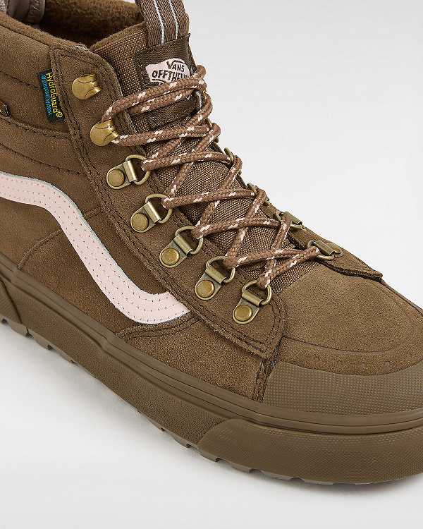 Brown Women Vans MTE Sk8-Hi Waterproof Shoes Australia | VN9641053