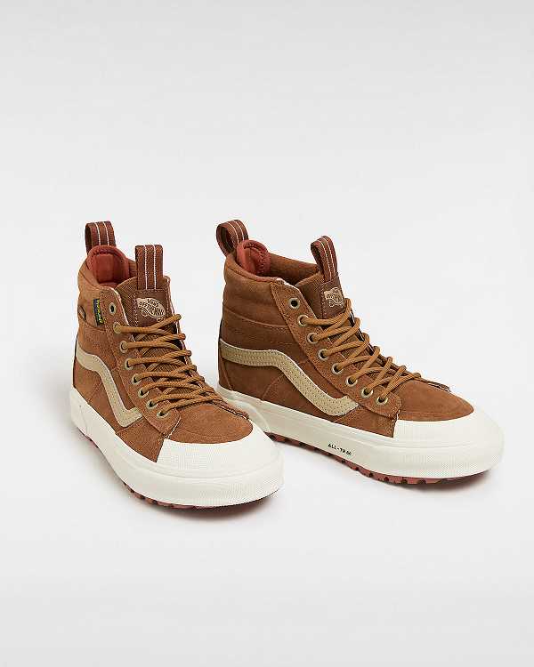 Brown Women Vans MTE Sk8-Hi Waterproof Shoes Australia | VN0856394