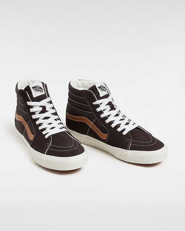 Brown Women Vans Sk8-Hi Skate Shoes Australia | VN2785961