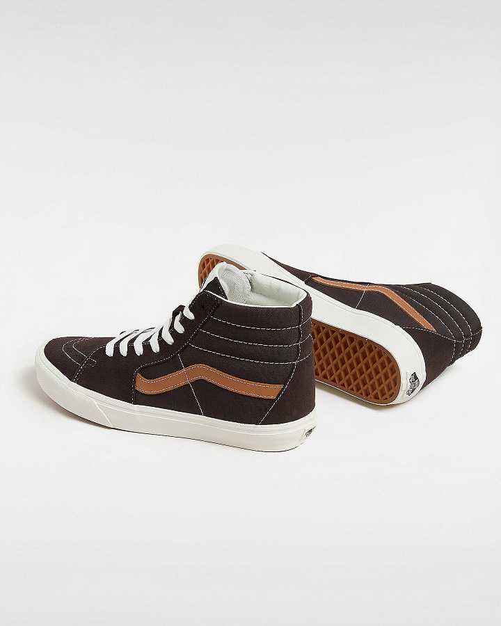 Brown Women Vans Sk8-Hi Skate Shoes Australia | VN2785961