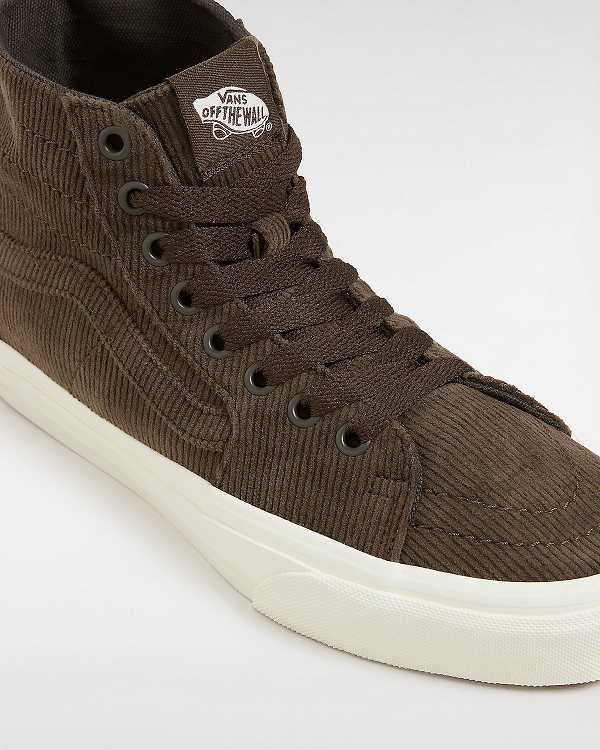 Brown Women Vans Sk8-Hi Tapered Sneakers Australia | VN2645701