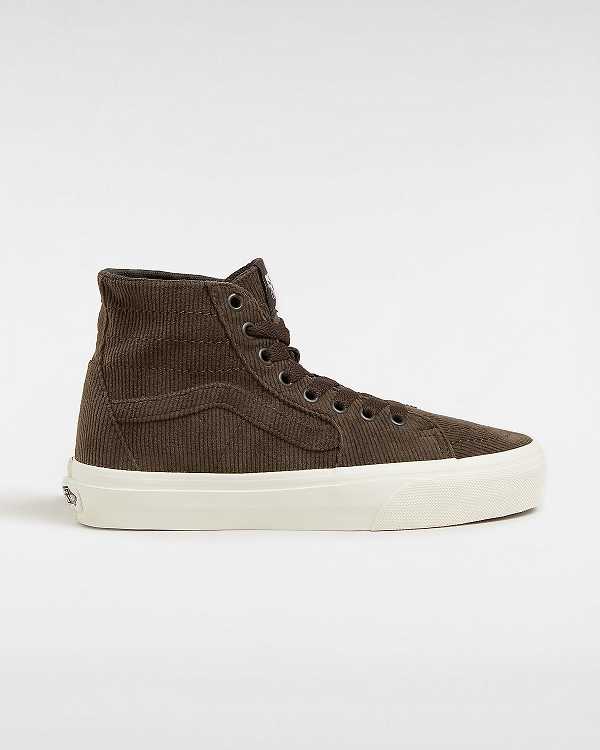 Brown Women Vans Sk8-Hi Tapered Sneakers Australia | VN2645701