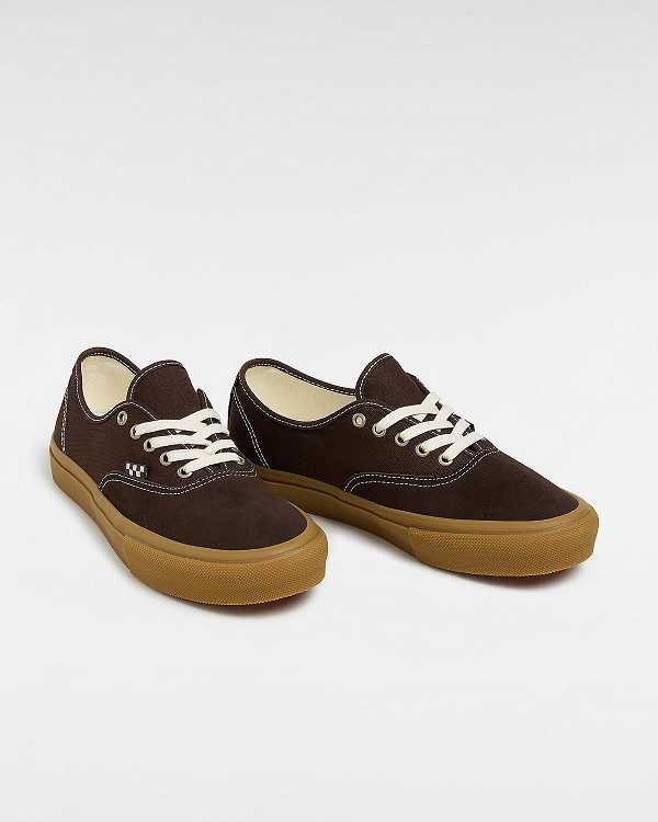 Brown Women Vans Skate Authentic Sneakers Australia | VN2965437