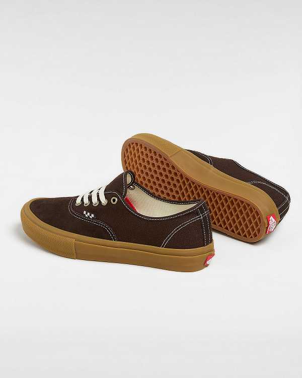 Brown Women Vans Skate Authentic Sneakers Australia | VN2965437