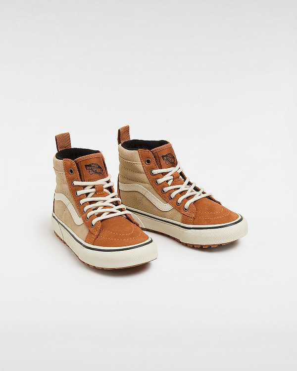 Brown / Orange Kids' Vans MTE Sk8-Hi (4-8 Years) Sneakers Australia | VN0327481