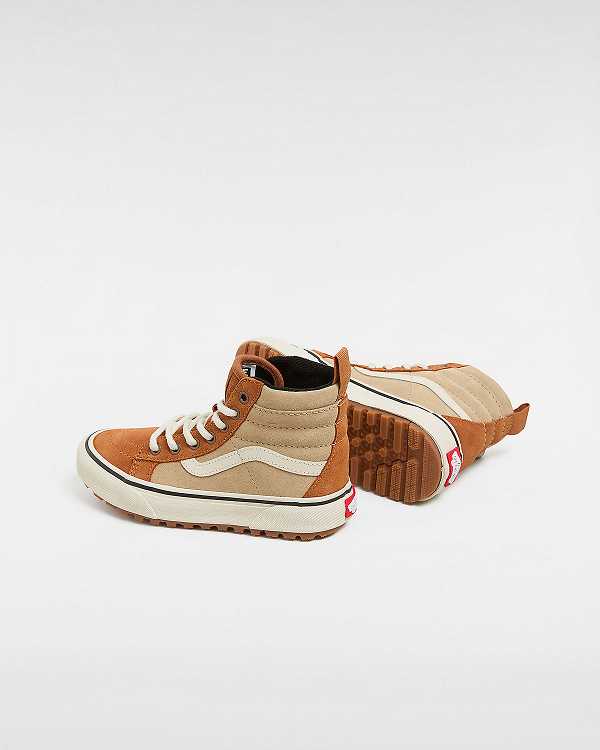 Brown / Orange Kids' Vans MTE Sk8-Hi (4-8 Years) Sneakers Australia | VN0327481