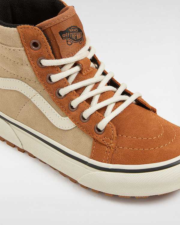 Brown / Orange Kids' Vans MTE Sk8-Hi (4-8 Years) Sneakers Australia | VN0327481