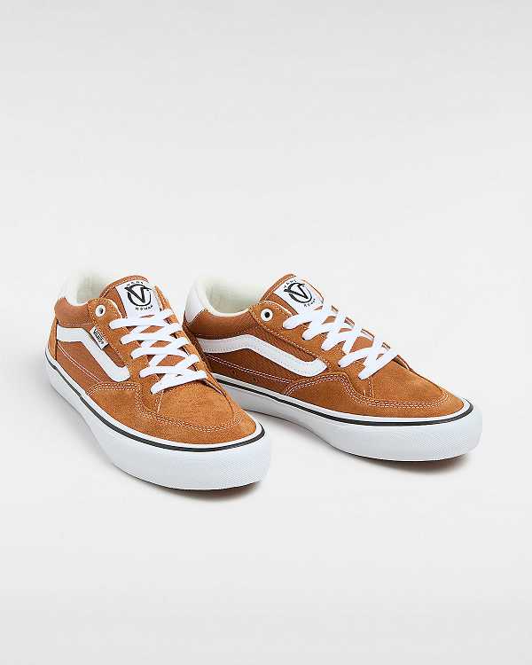 Brown / Orange Men Vans Rowan Skate Shoes Australia | VN2813705