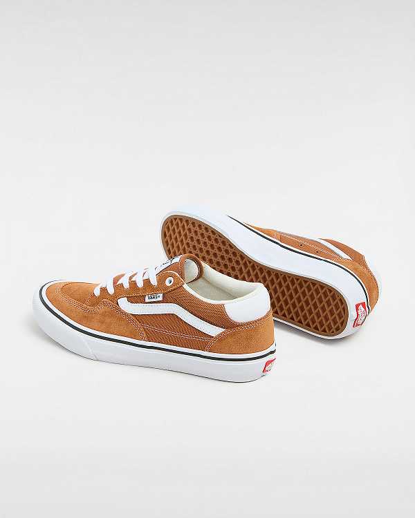 Brown / Orange Men Vans Rowan Skate Shoes Australia | VN2813705