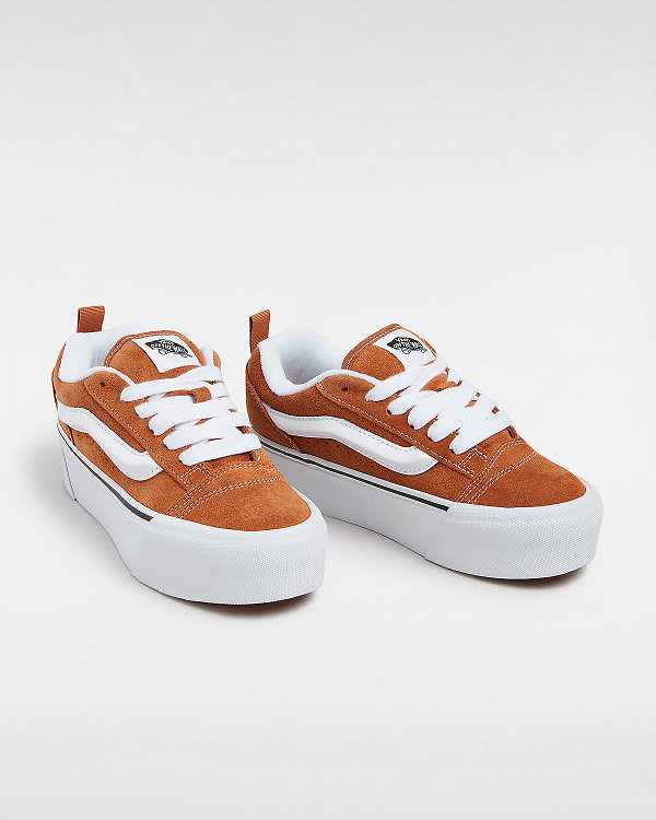 Brown / Orange Women Vans Knu Stack Sneakers Australia | VN0627395