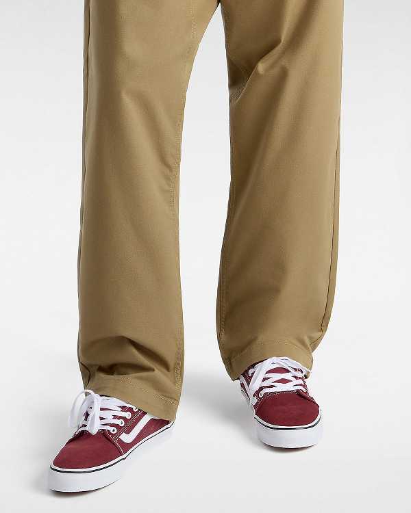 Burgundy Men Vans Chukka Low Sidestripe Skate Shoes Australia | VN8216790