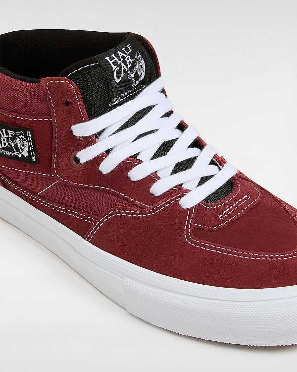 Burgundy Men Vans Half Cab Skate Shoes Australia | VN7280549