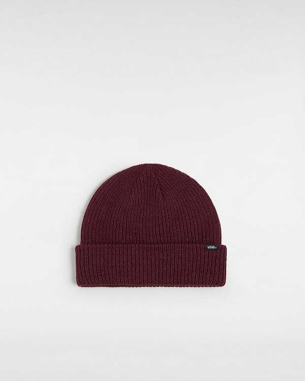 Burgundy Unisex Vans Core Basics Beanie Australia | VN4723015