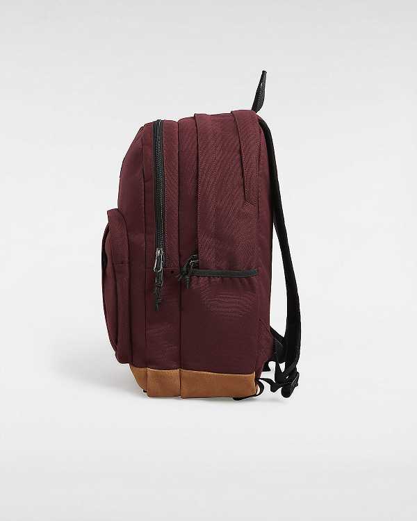 Burgundy Unisex Vans Old Skool Trek Backpacks Australia | VN2108937