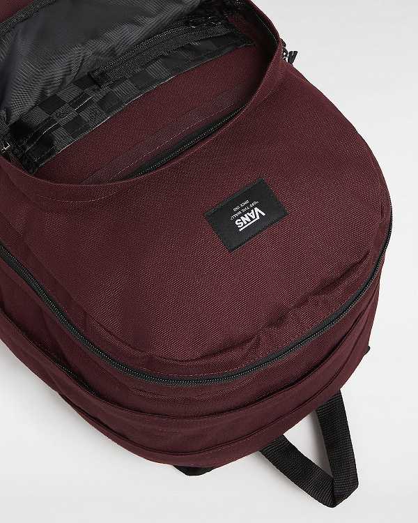 Burgundy Unisex Vans Old Skool Trek Backpacks Australia | VN2108937