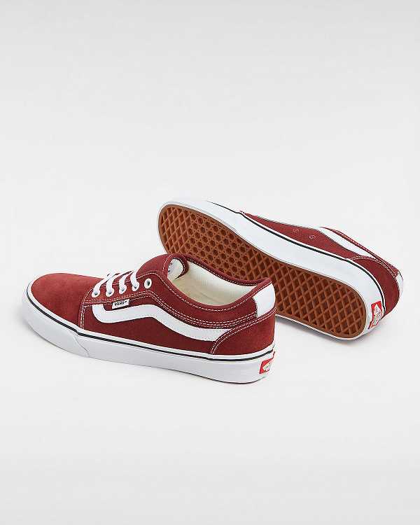 Burgundy Women Vans Chukka Low Sidestripe Skate Shoes Australia | VN0329845