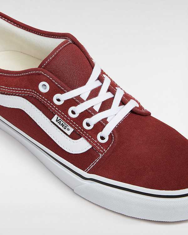 Burgundy Women Vans Chukka Low Sidestripe Skate Shoes Australia | VN0329845