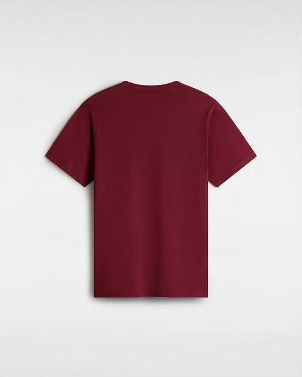 Burgundy Women Vans Classic T Shirts Australia | VN7296031