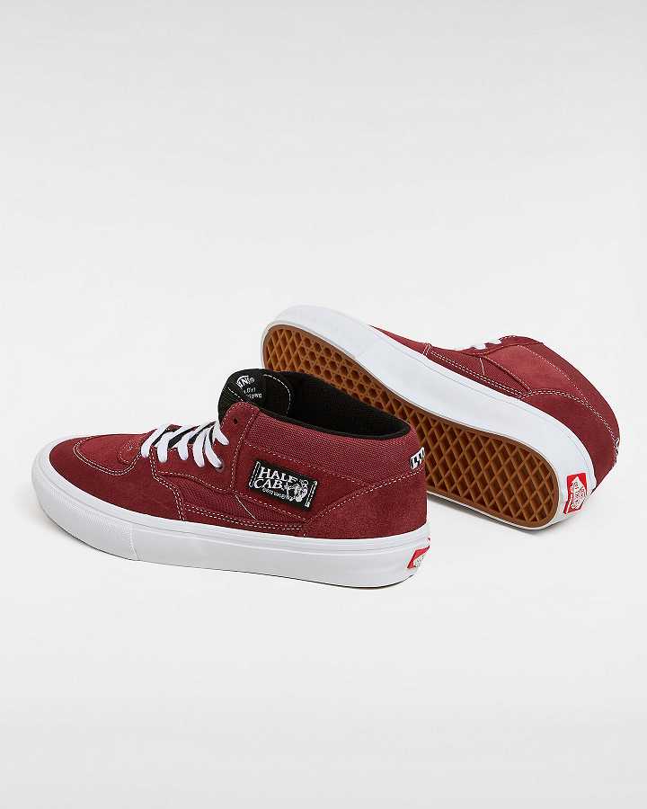 Burgundy Women Vans Half Cab Skate Shoes Australia | VN4036529