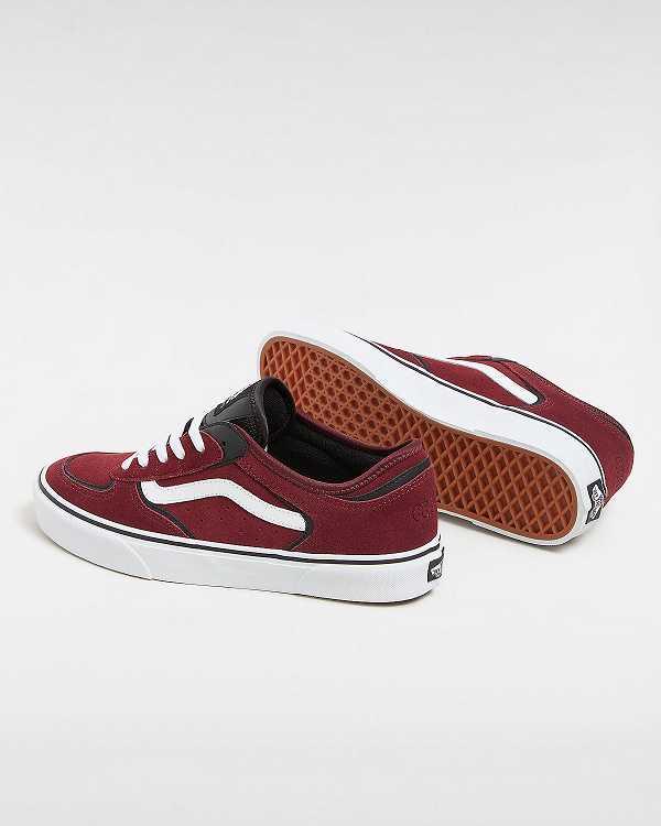 Burgundy Women Vans Rowley Classic Sneakers Australia | VN9716083