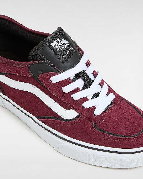 Burgundy Women Vans Rowley Classic Sneakers Australia | VN9716083