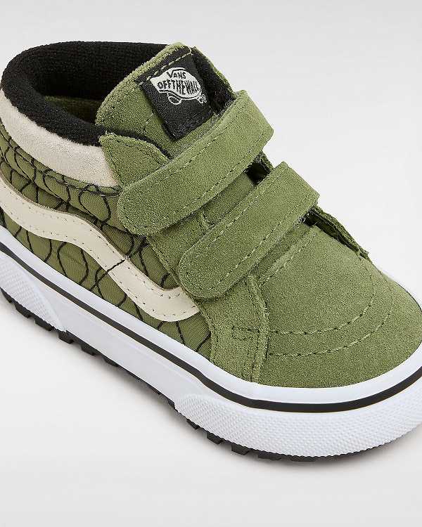 Green Kids' Vans MTE Sk8-Mid Reissue Hook and Loop (1-4 Years) Sneakers Australia | VN7512493