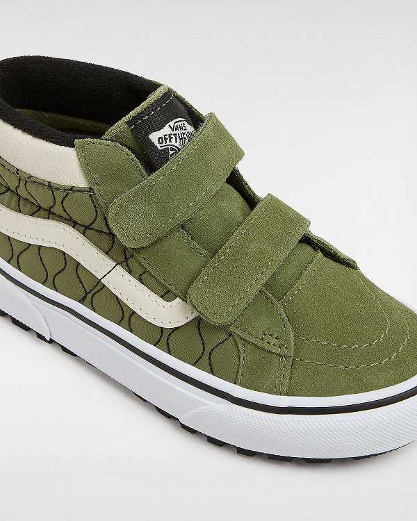 Green Kids' Vans MTE Sk8-Mid Reissue Hook and Loop (4-8 years) Sneakers Australia | VN2843751