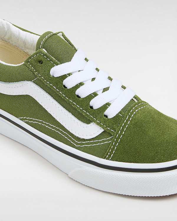 Green Kids' Vans Old Skool (4-8 Years) Sneakers Australia | VN7504293