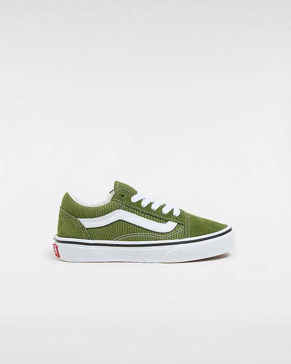 Green Kids\' Vans Old Skool (4-8 Years) Sneakers Australia | VN7504293