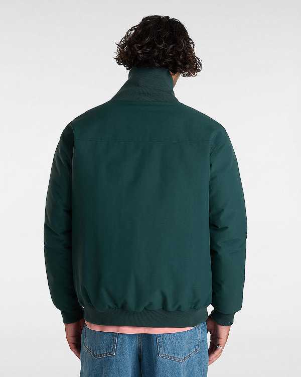 Green Men Vans Clifton Down Bomber Jackets Australia | VN4589073