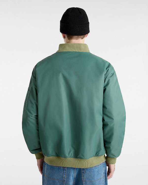 Green Men Vans Copley Bomber Jackets Australia | VN0213685