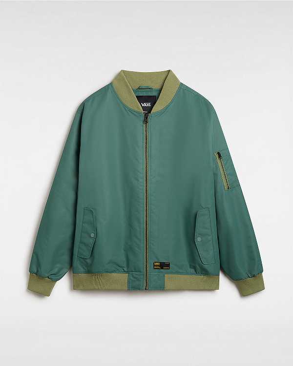 Green Men Vans Copley Bomber Jackets Australia | VN0213685