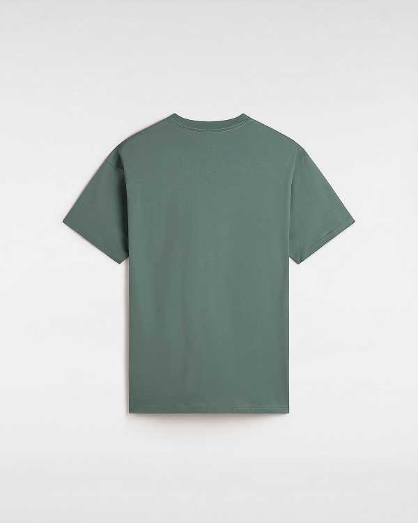 Green Men Vans Essential Loose T Shirts Australia | VN6792184