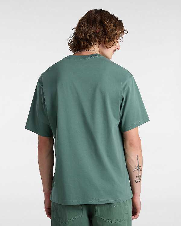 Green Men Vans Essential Loose T Shirts Australia | VN6792184