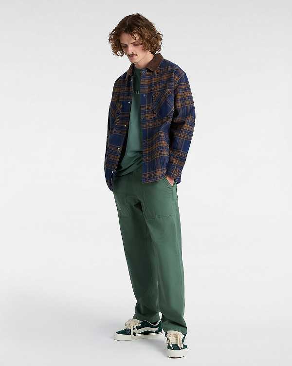 Green Men Vans Fatigue Loose Tapered Pants Australia | VN2109745