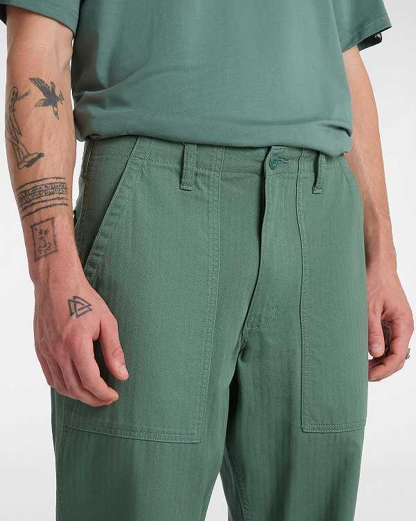 Green Men Vans Fatigue Loose Tapered Pants Australia | VN2109745