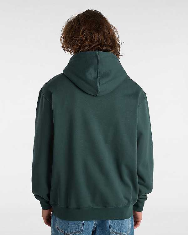 Green Men Vans Oval Loose Hoodie Australia | VN9861450