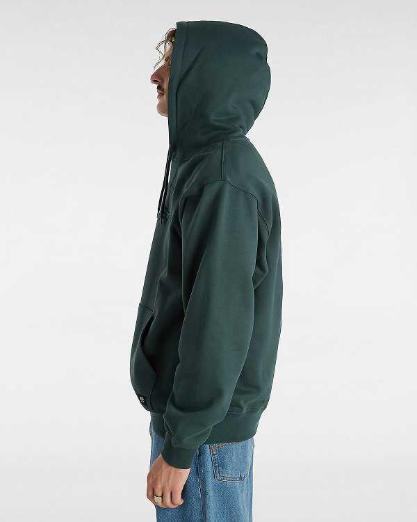 Green Men Vans Oval Loose Hoodie Australia | VN9861450