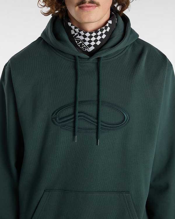 Green Men Vans Oval Loose Hoodie Australia | VN9861450