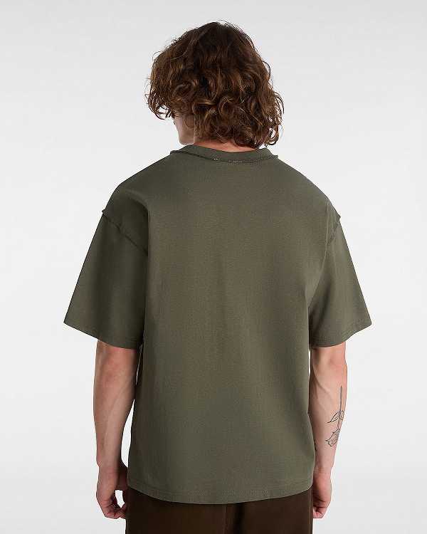 Green Men Vans Premium Clash Short Sleeve T Shirts Australia | VN5728316