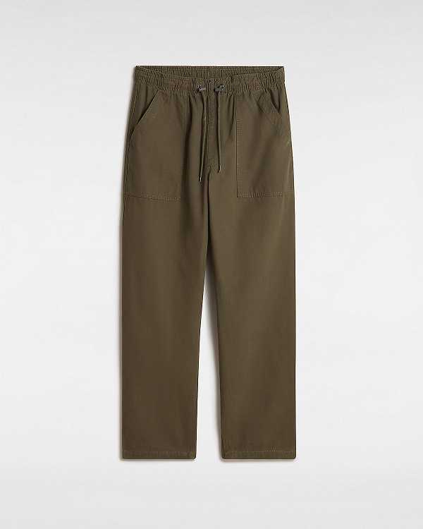 Green Men Vans Premium Twill Trouser Pants Australia | VN6549821